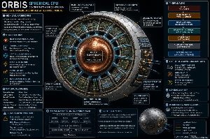 ORBIS - Spherical CPU: Concept Sketch & Block Diagram