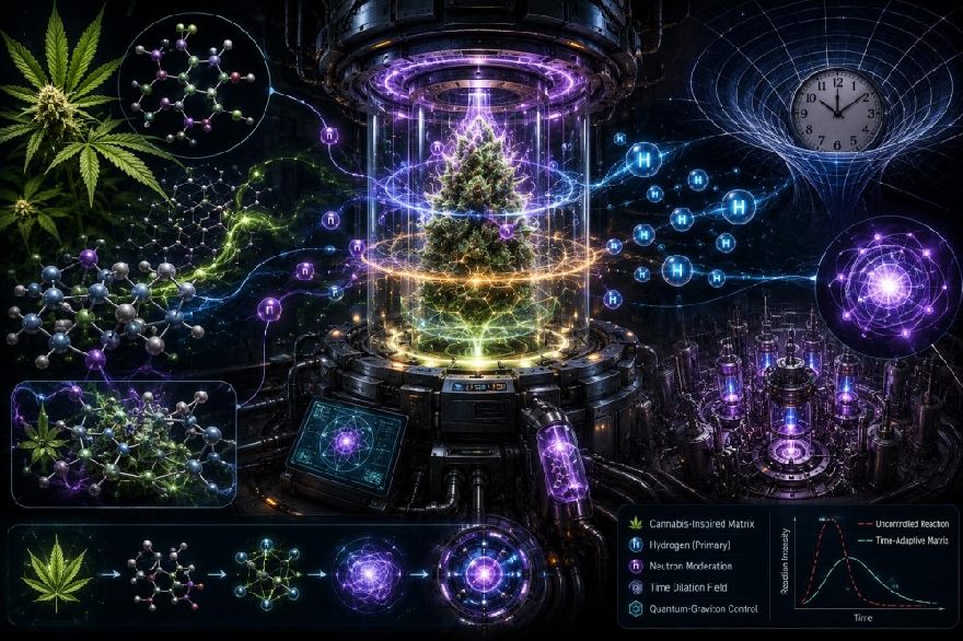 Futuristischer Reaktor mit molekularem Netzwerk