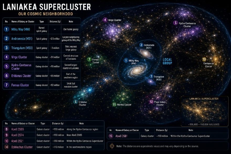 Laniakea Supercluster: A cosmic map
