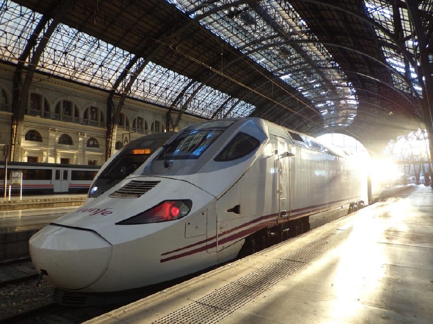 TGV train in the station